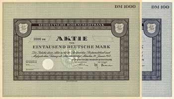 Süddeutsche Bodencreditbank (2 Stücke)