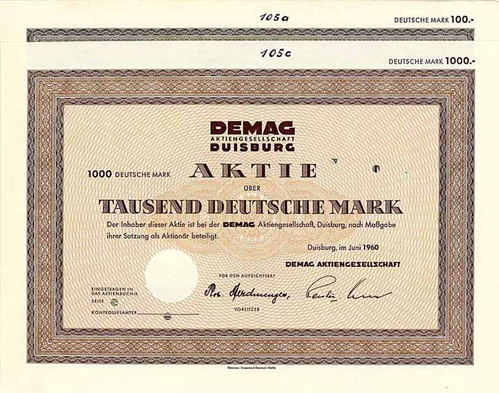 Demag AG (2 Stücke)