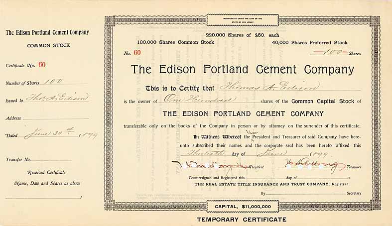 Edison Portland Cement Co.