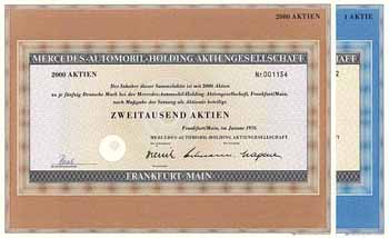 Mercedes-Automobil-Holding AG (2 Stücke)
