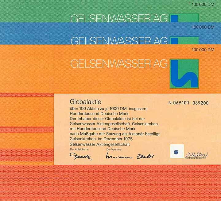 Gelsenwasser AG (3 Stücke)