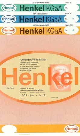 Henkel KGaA (3 Stücke)