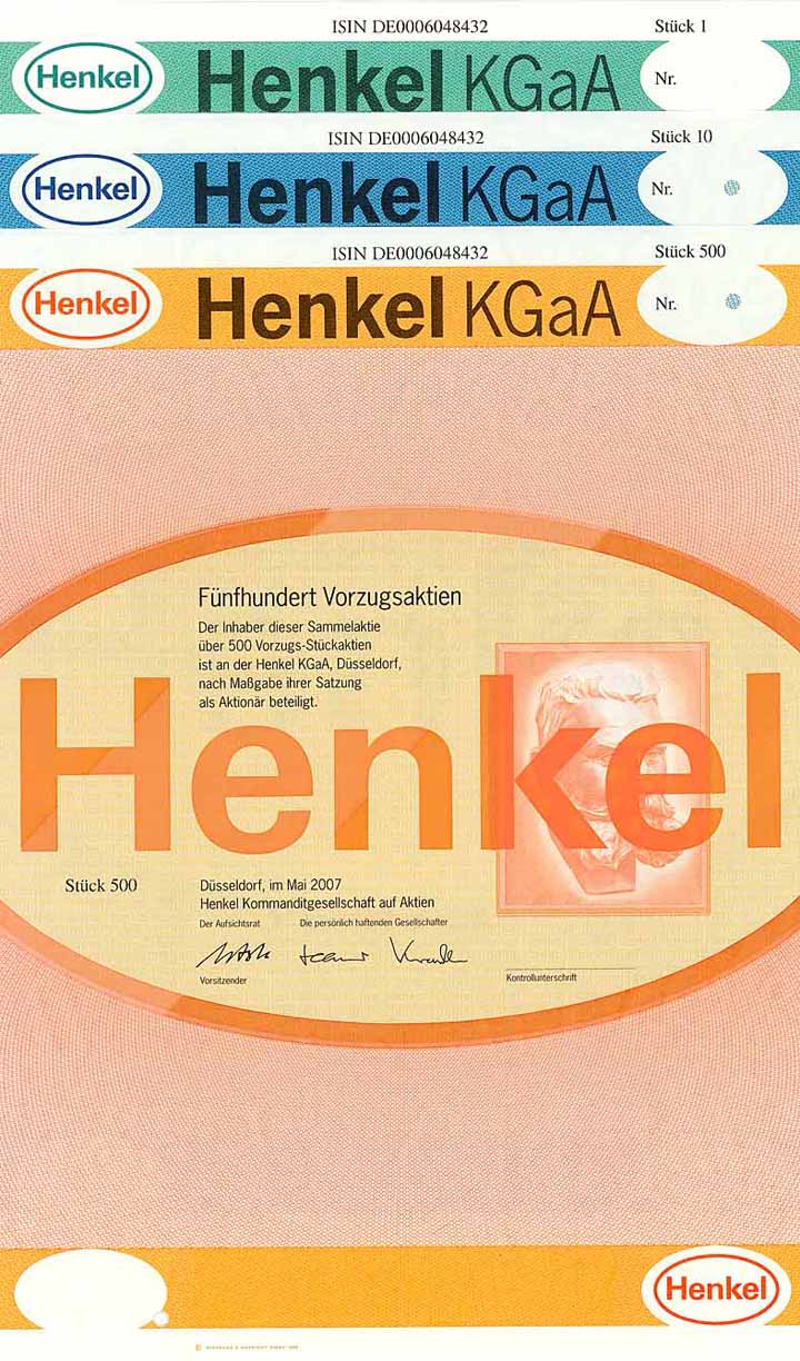 Henkel KGaA (3 Stücke)