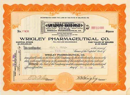 Wrigley Pharmaceutical Co.