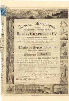 Soc. Metalurgica de los Pirineos Orientales B. de la Chapelle y C.a