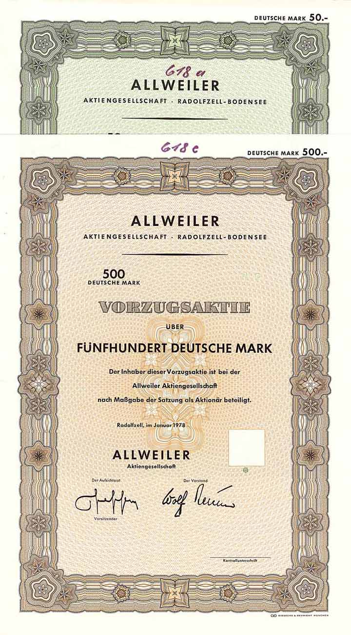 Allweiler AG (2 Stücke)