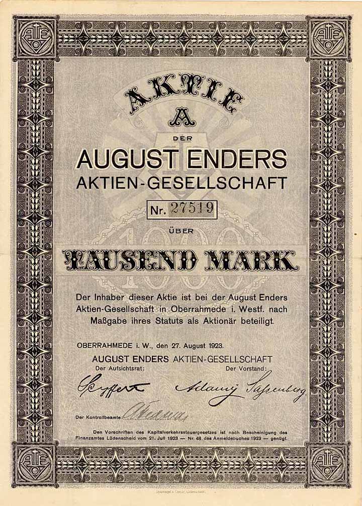 August Enders AG