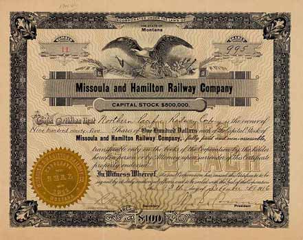 Missoula & Hamilton Railroad