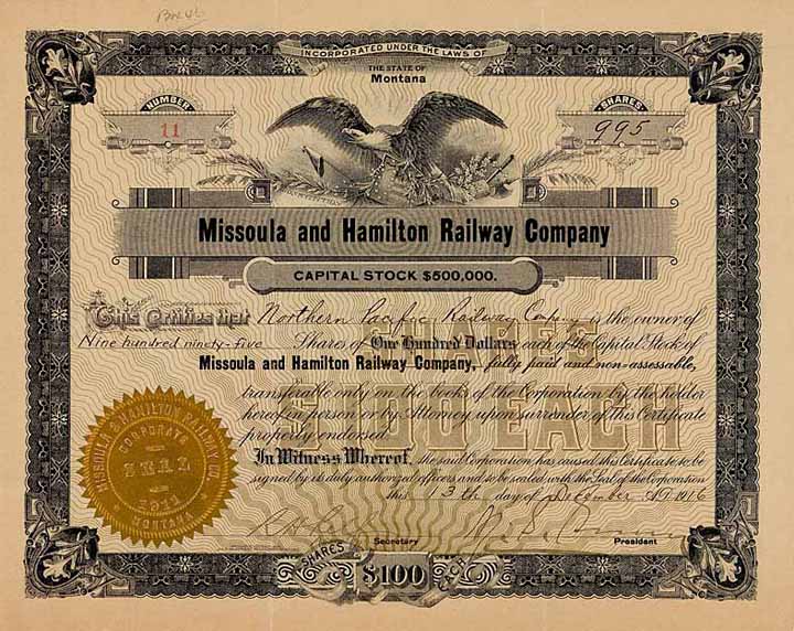 Missoula & Hamilton Railroad