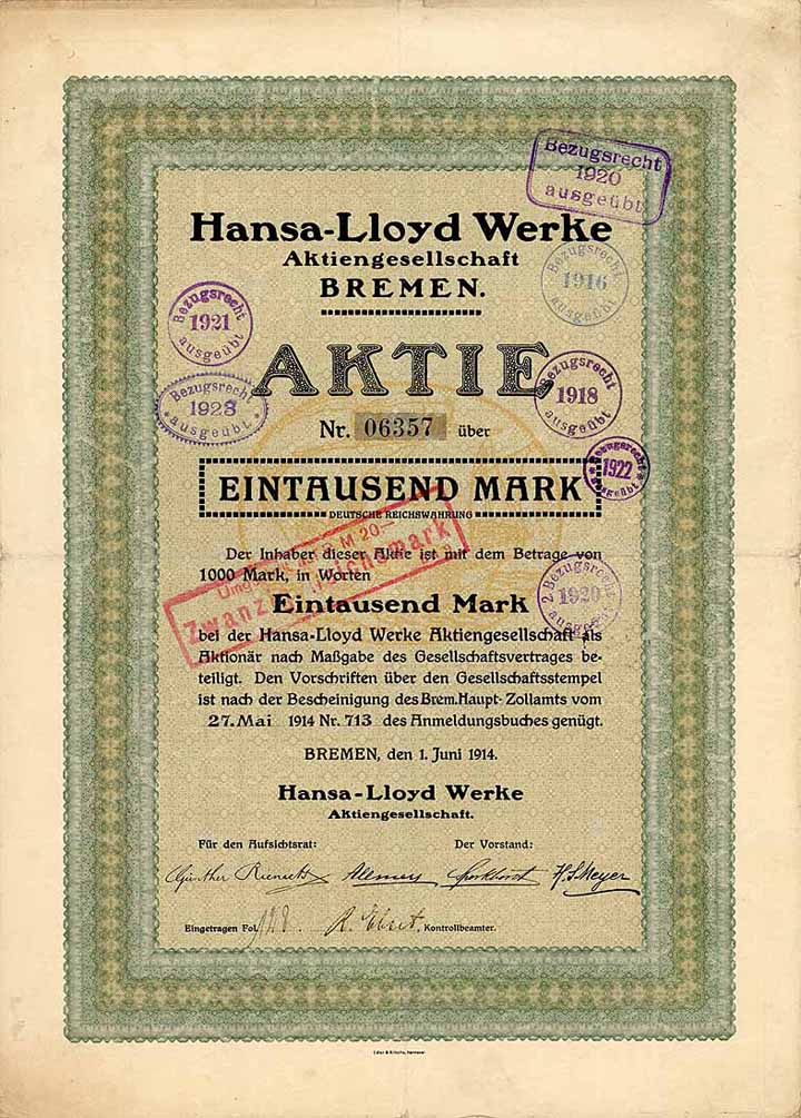 Hansa-Lloyd Werke AG