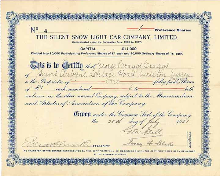 Silent Snow Light Car Company Ltd.