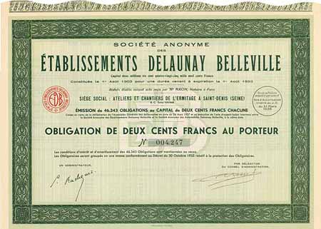 S.A. des Établissements Delaunay Belleville