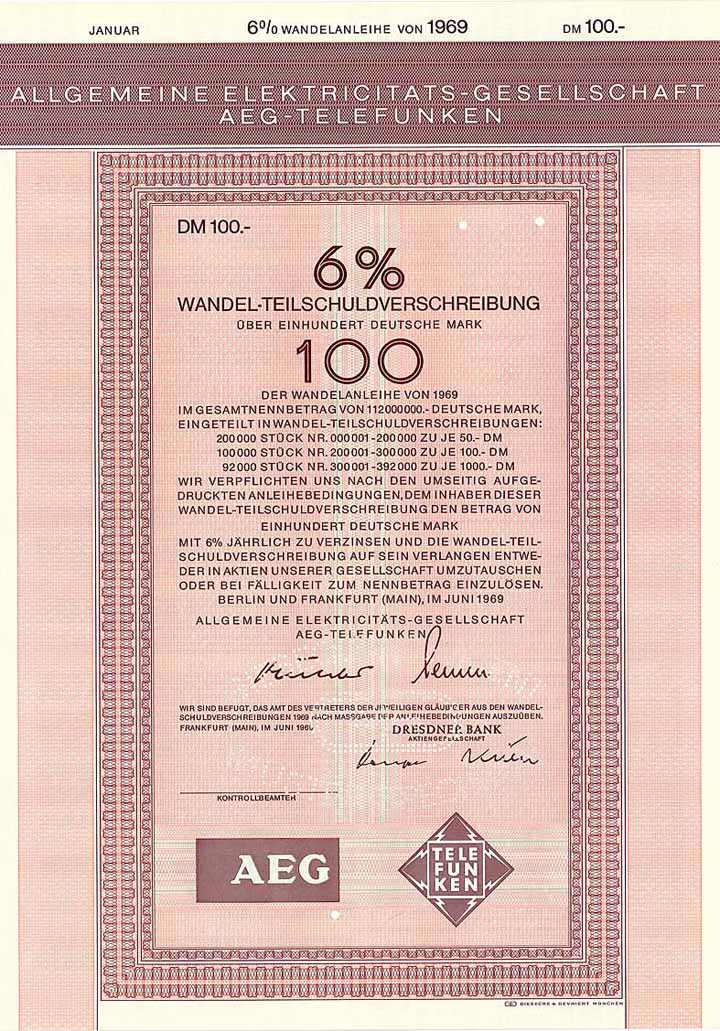 Allgemeine Elektricitäts-Gesellschaft AEG-Telefunken
