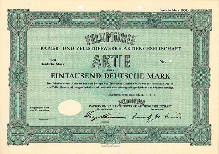 Feldmühle Papier- und Zellstoffwerke AG