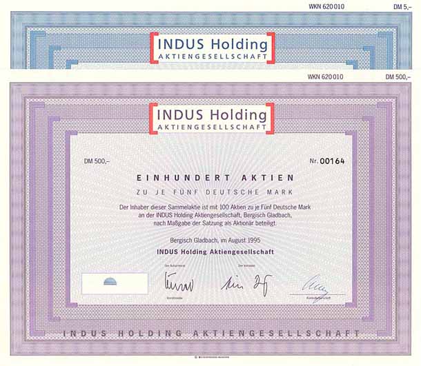 INDUS Holding AG (2 Stücke)