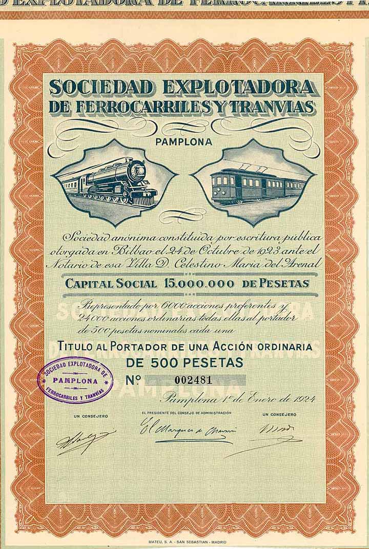 Soc. Explotadora de Ferrocarriles y Tranvias