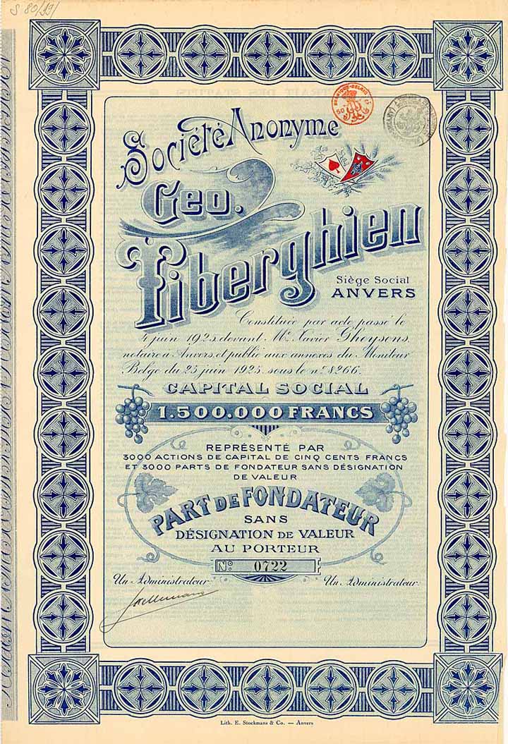 S.A. Geo. Tiberghien
