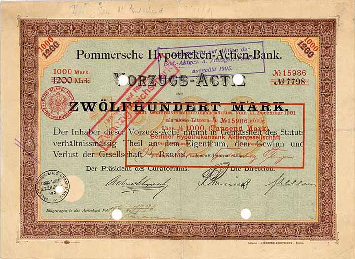 Pommersche Hypotheken-Actien-Bank