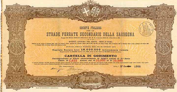 Società Italiana per le Strade Ferrate Secondarie della Sardegna