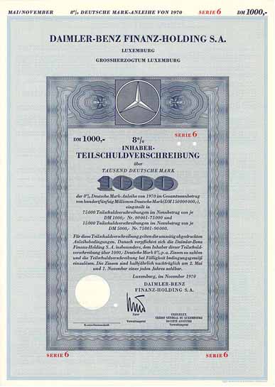 Daimler-Benz Finanz-Holding S.A.