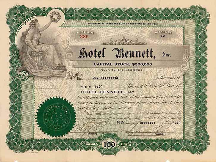 Hotel Bennett, Inc.