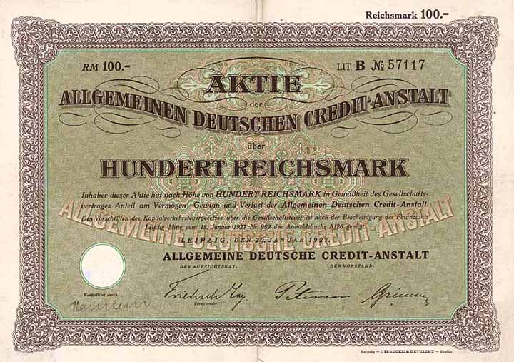 Allgemeine Deutsche Credit-Anstalt