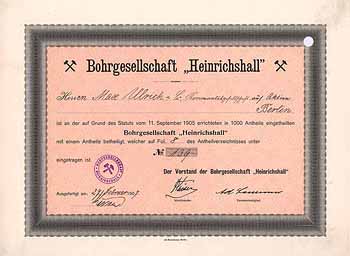 Bohrgesellschaft Heinrichshall