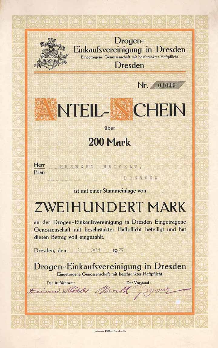 Drogen-Einkaufsvereinigung in Dresden eGmbH