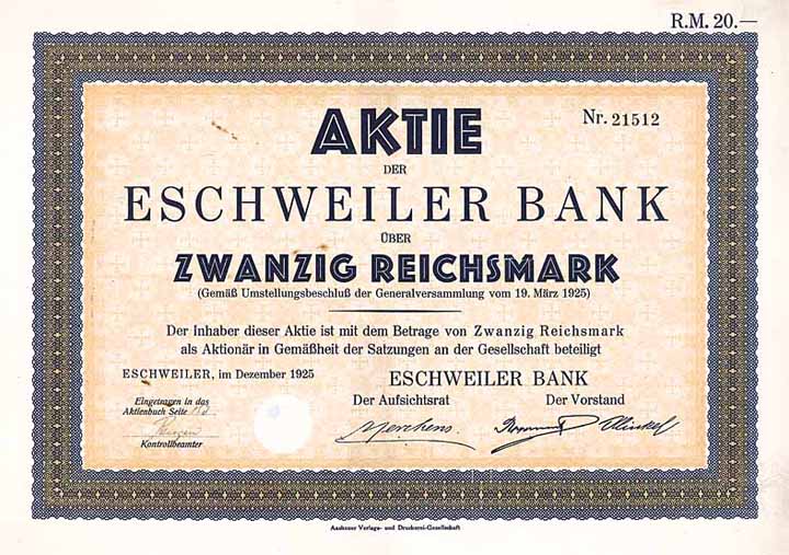 Eschweiler Bank