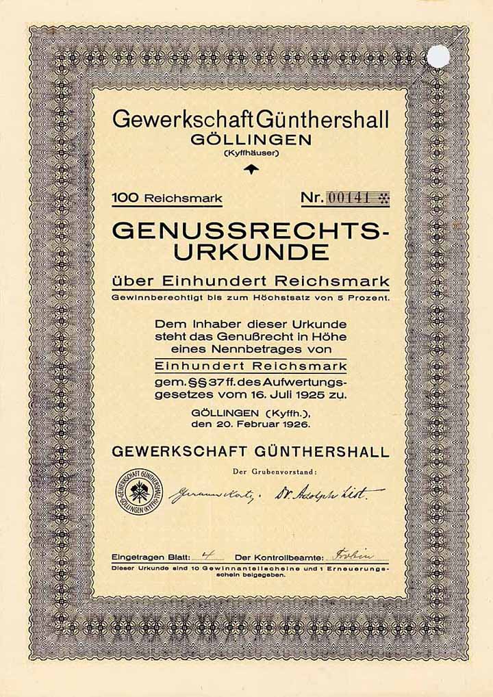 Gewerkschaft Günthershall