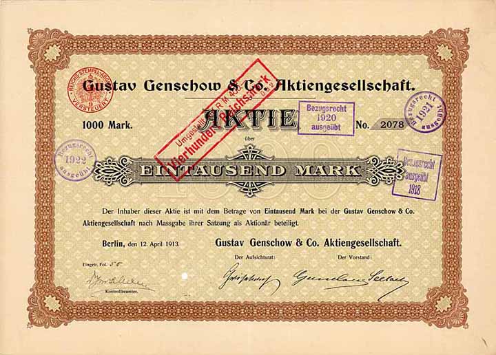 Gustav Genschow & Co. AG