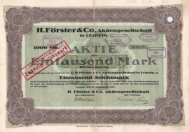 H. Förster & Co. AG