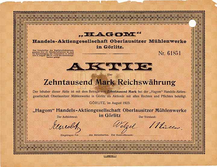HAGOM Handels-AG Oberlausitzer Mühlenwerke