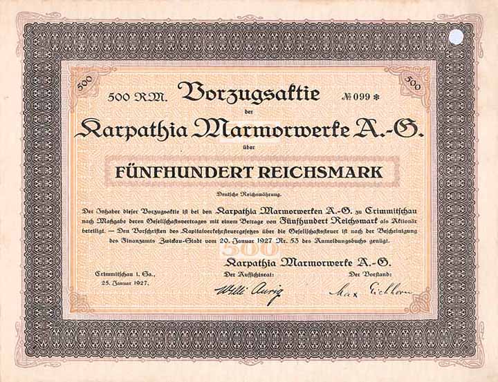 Karpathia Marmorwerke AG