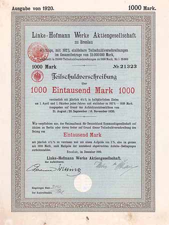 Linke-Hofmann Werke AG