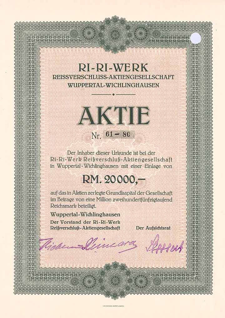 Ri-Ri-Werk Reißverschluß-AG