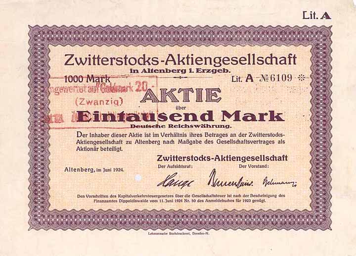 Zwitterstocks-AG