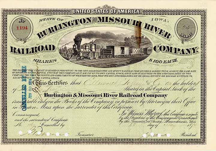 Burlington & Missouri River Railroad