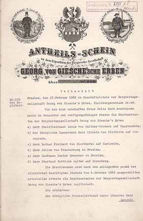 Bergwerks-Gesellschaft Georg von Giesche'sche Erben