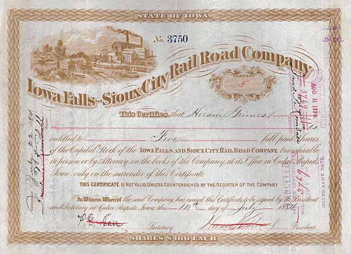 Iowa Falls & Sioux City Rail Road