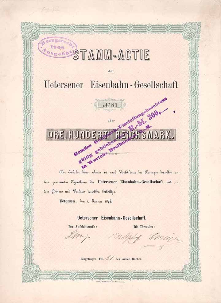Uetersener Eisenbahn-Gesellschaft