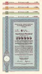 Staatliche Kreditanstalt Oldenburg-Bremen (4 St�cke)