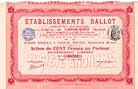 tablissements Ballot S.A.