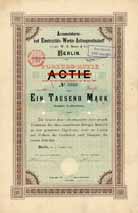 Accumulatoren- und Electricit�ts-Werke AG vormals W. A. Boese & Co.