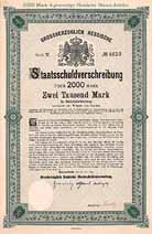 Grossherzogtum Hessen (V. Anleihe für Eisenbahnzwecke)