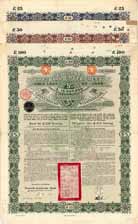 Chinese Imperial Government Gold Loan of 1896 (Kaiserlich Chinesische Staatsanleihe von 1896) (3 Stcke)