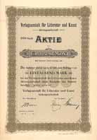 Verlagsanstalt f�r Litteratur und Kunst AG