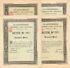 Clarenberg AG fr Kohlen- und Thon-Industrie (4 Stcke)