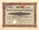 Bank f�r Landwirthschaft und Gewerbe