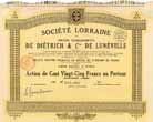 Soc. Lorraine des anciens tablissements de Dietrich & Cie de Lunville S.A.
